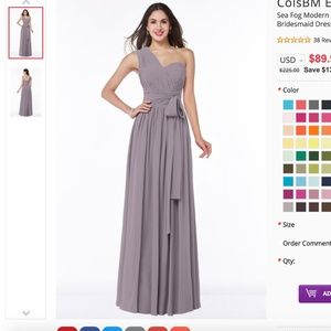One Shoulder BRIDESMAID dress